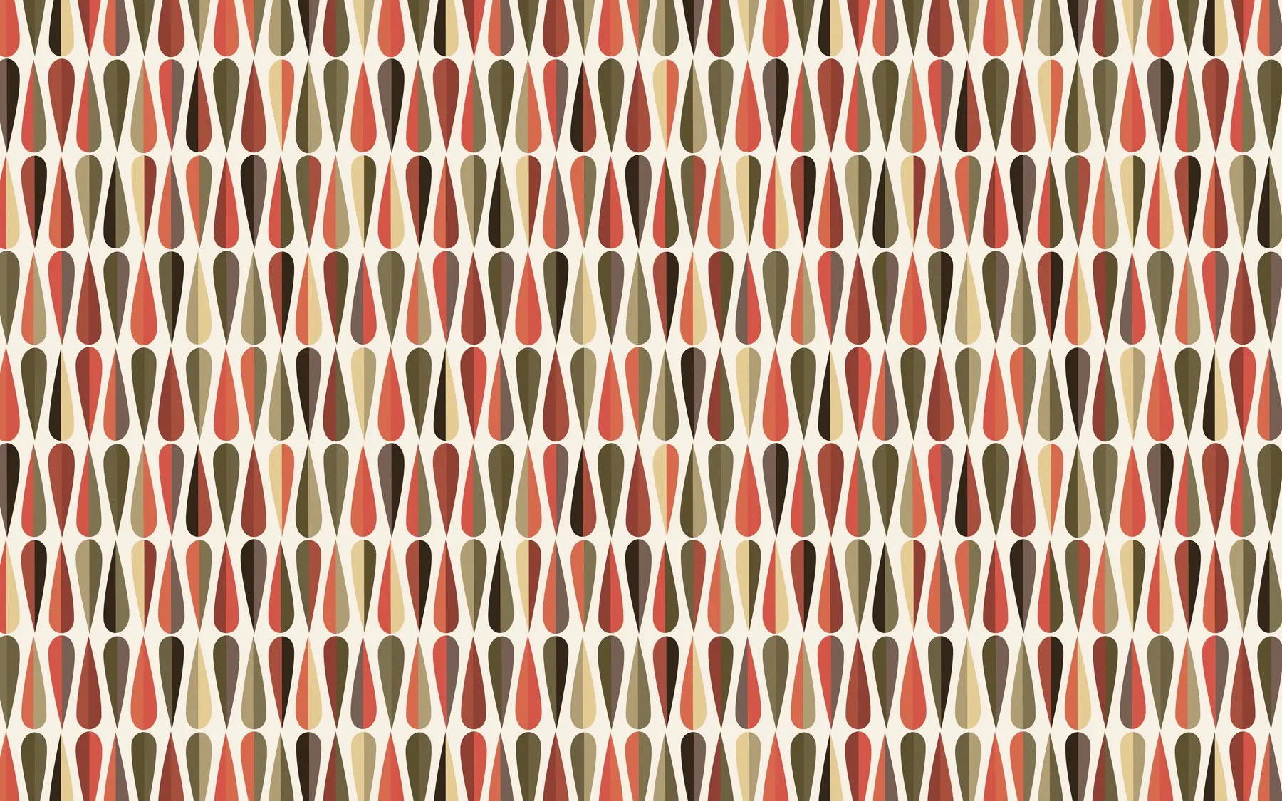 zidne murale Retro kapljice iz 70-ih u51626