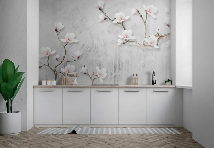 zidne murale Cvjetanje magnolije u04201