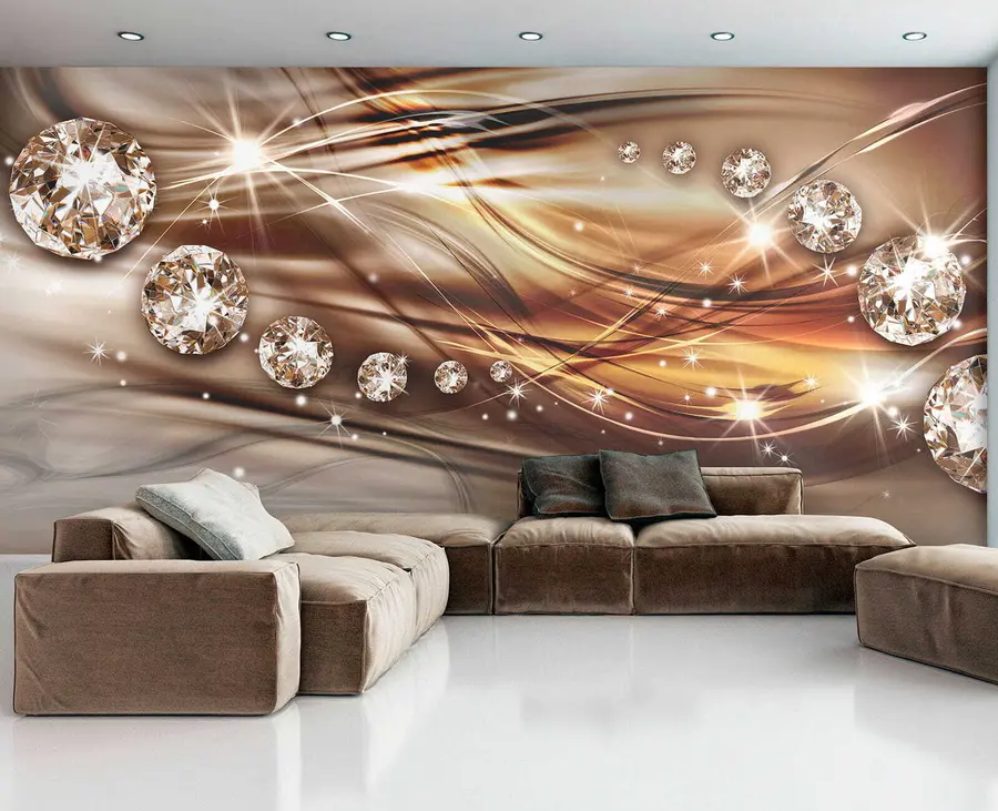 zidne murale Rhinestones u izmaglici u05228