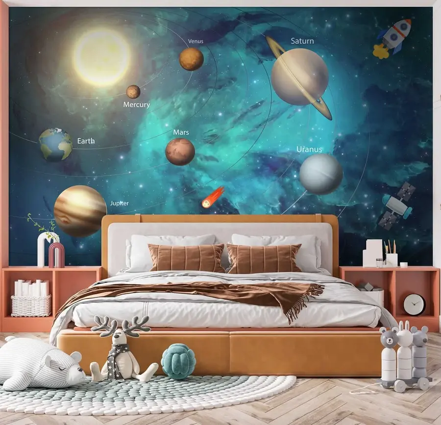 zidne murale Atmosfera, svijet i organizam u09074