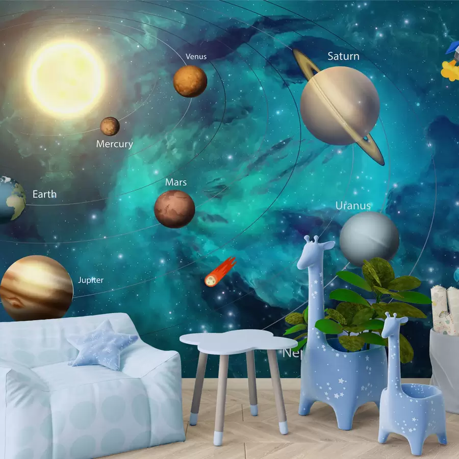 zidne murale Atmosfera, svijet i organizam u09074