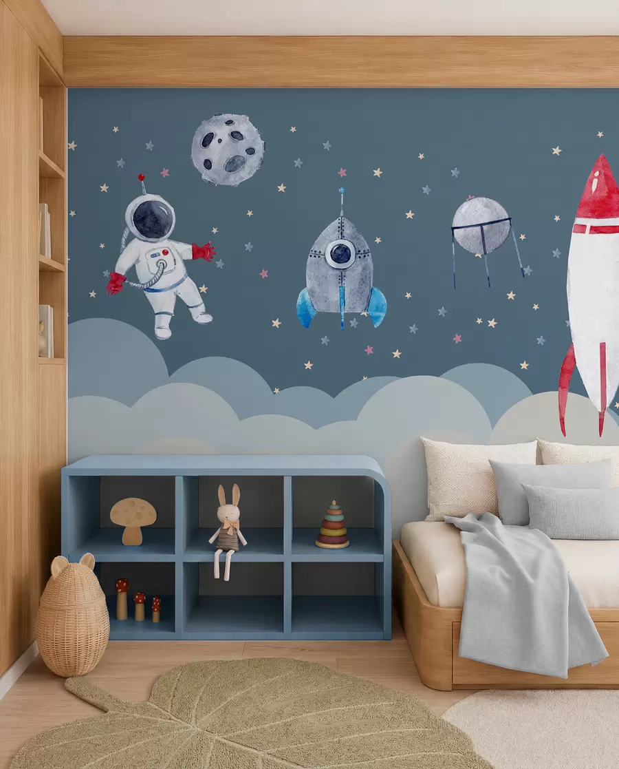 zidne murale Mala svemirska posada u09813