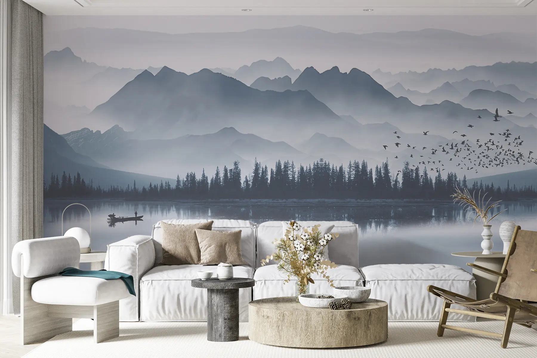 zidne murale Planinsko jezero u10030