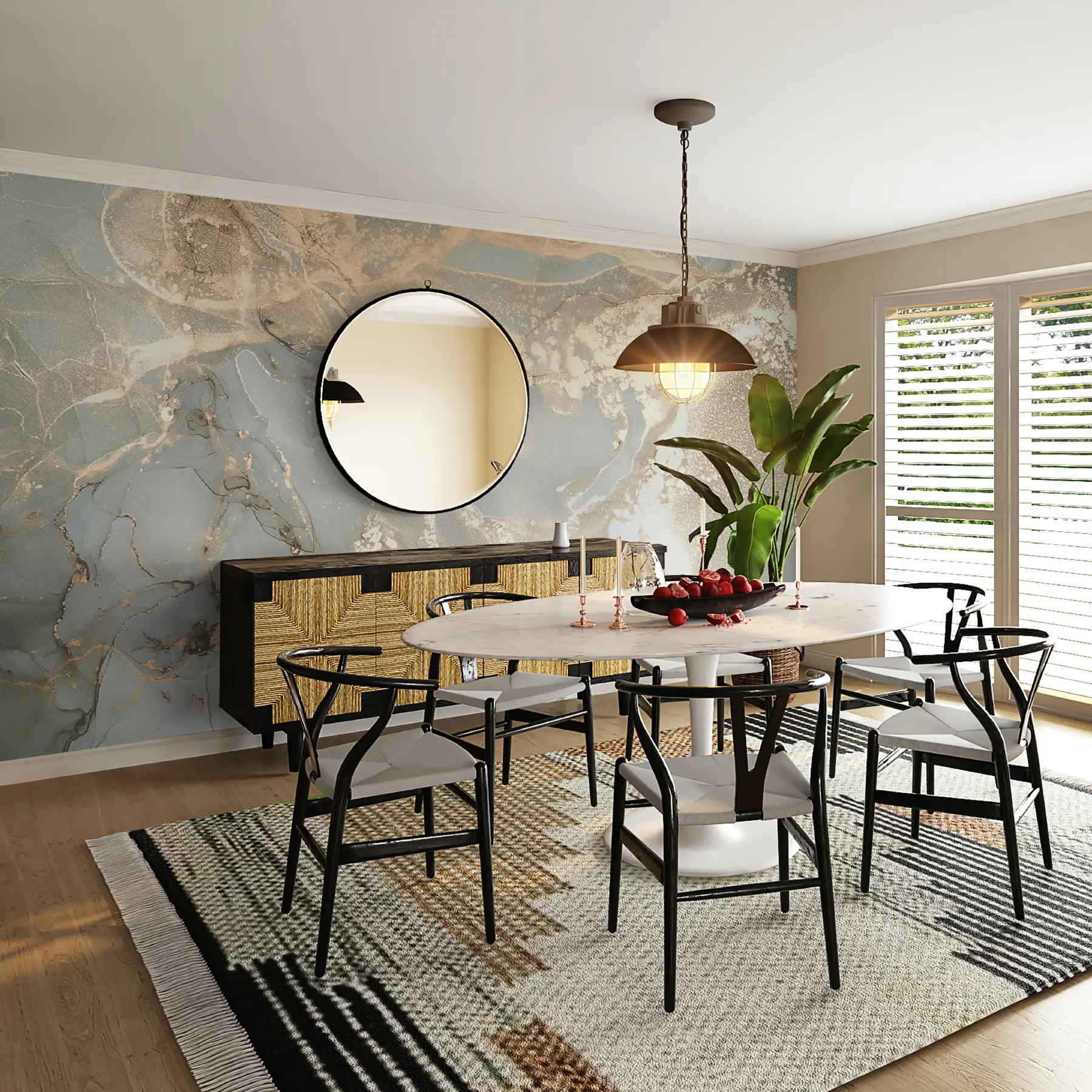 zidne murale Sivi i žuti mramor u17492