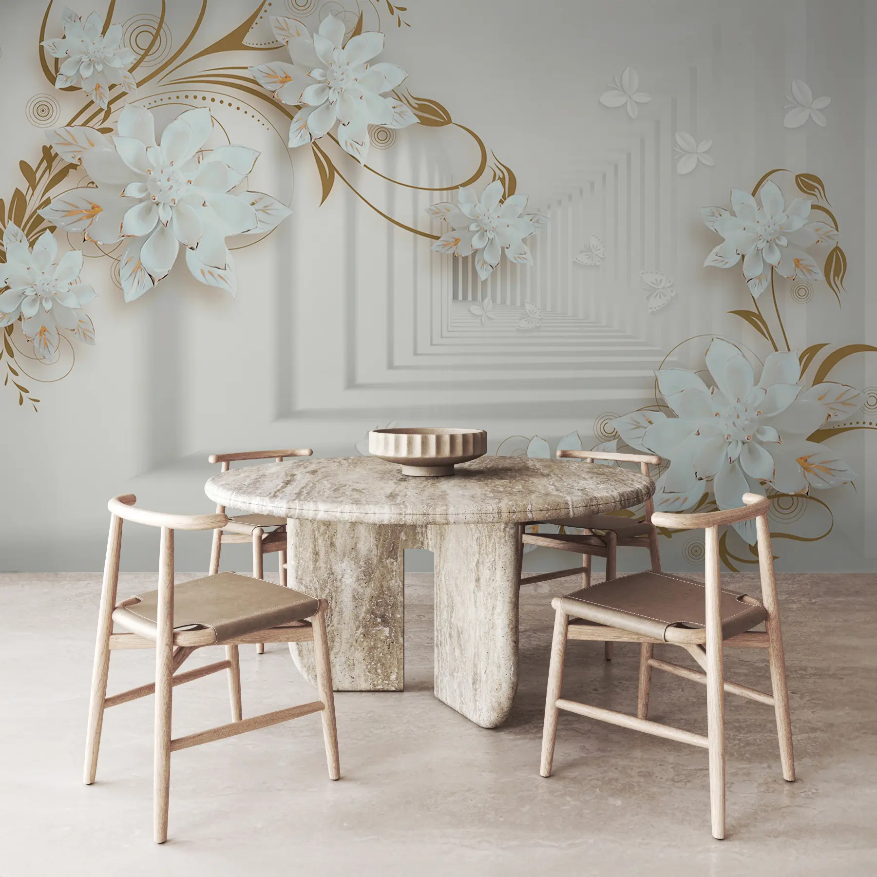 zidne murale Cvijeće u tunelu u21861