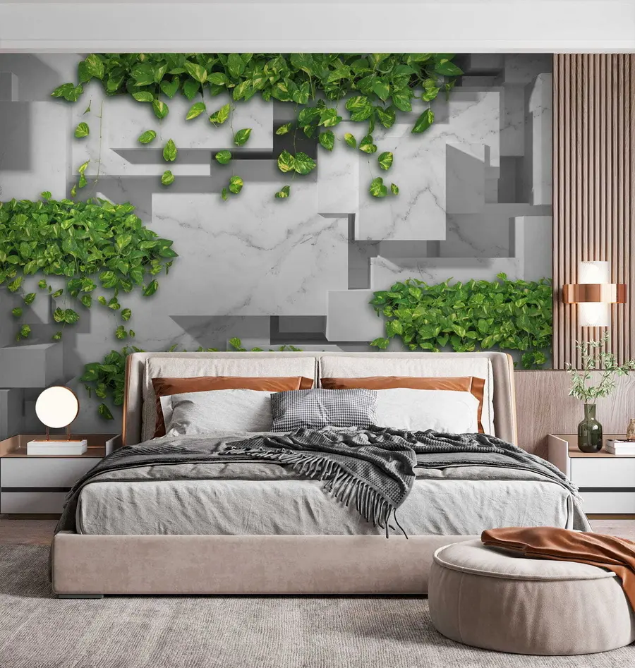 zidne murale 3d paneli i biljke u34395