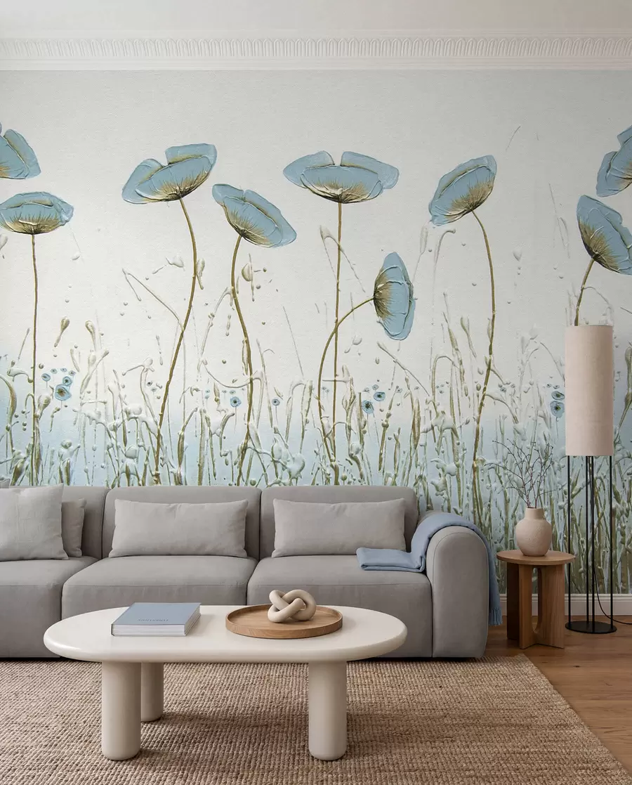 zidne murale Makovi. Uljane boje u34867