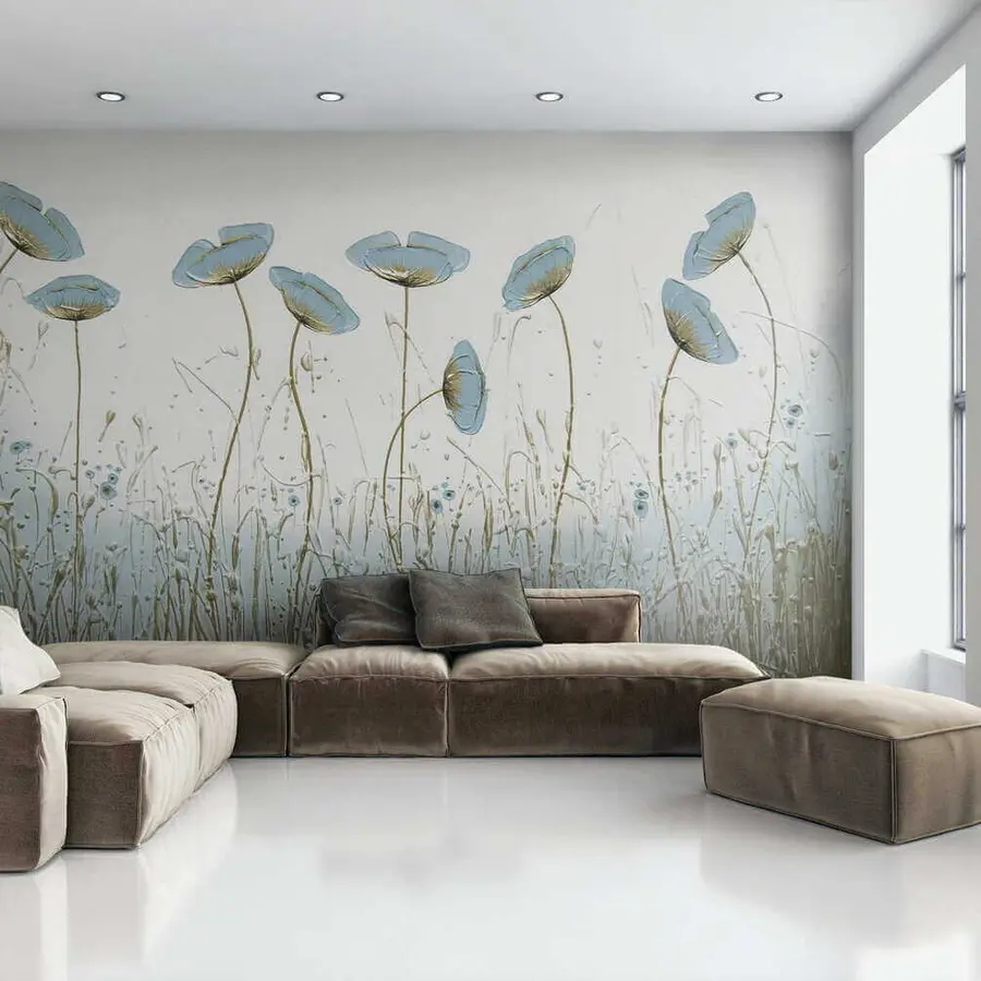 zidne murale Makovi. Uljane boje u34867