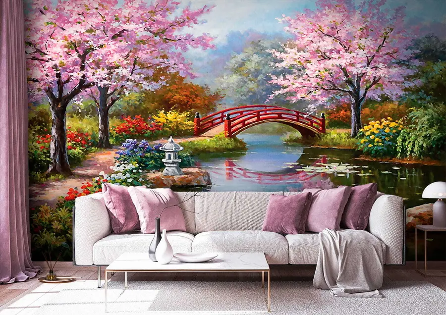 zidne murale Japanski vrt u35418