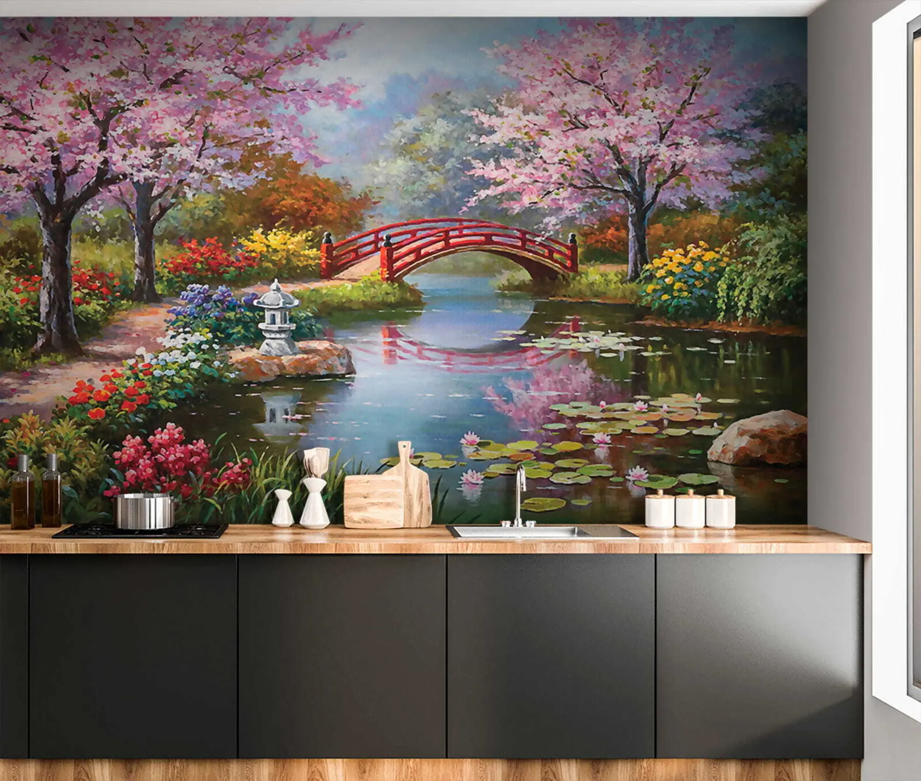zidne murale Japanski vrt u35418