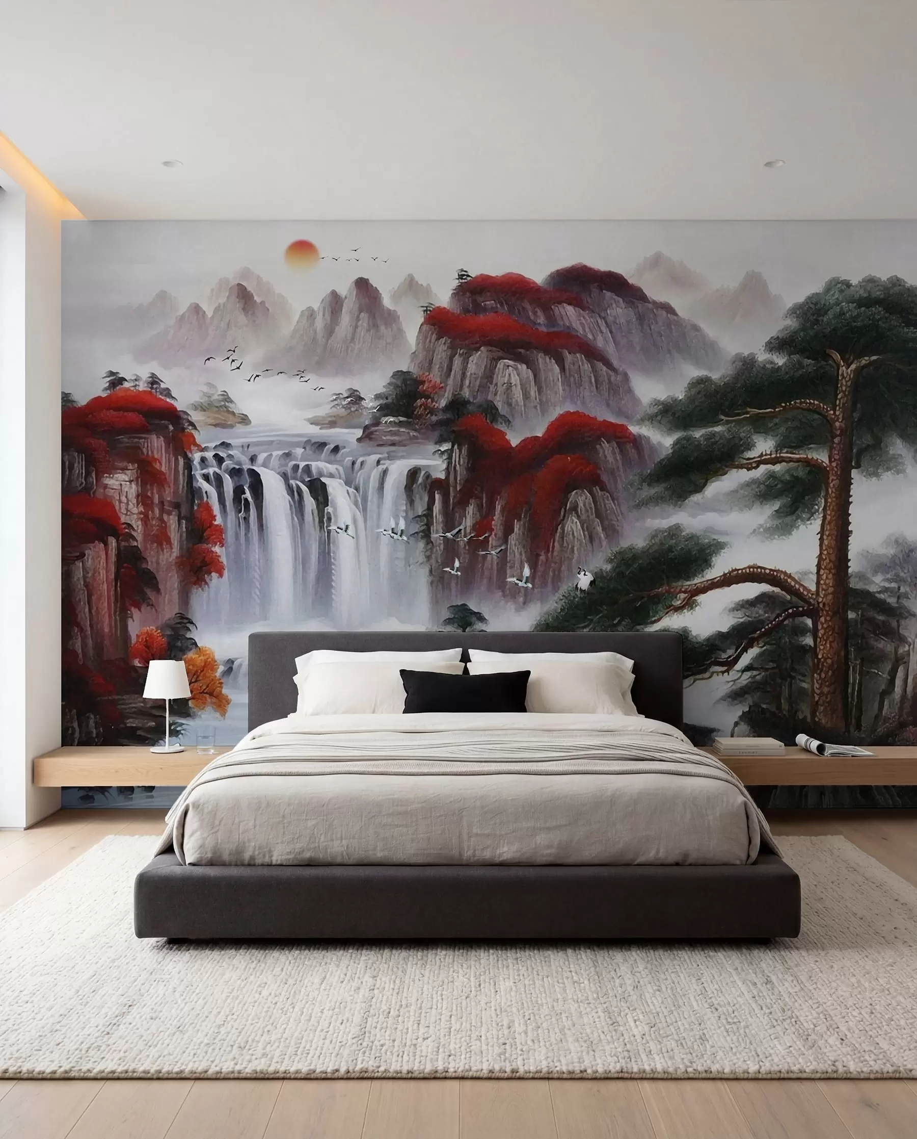 zidne murale Vodopad u japanskom stilu u36222