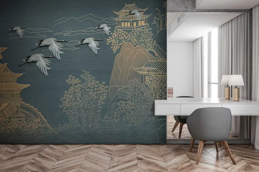 zidne murale Crtanje u japanskom stilu u38720