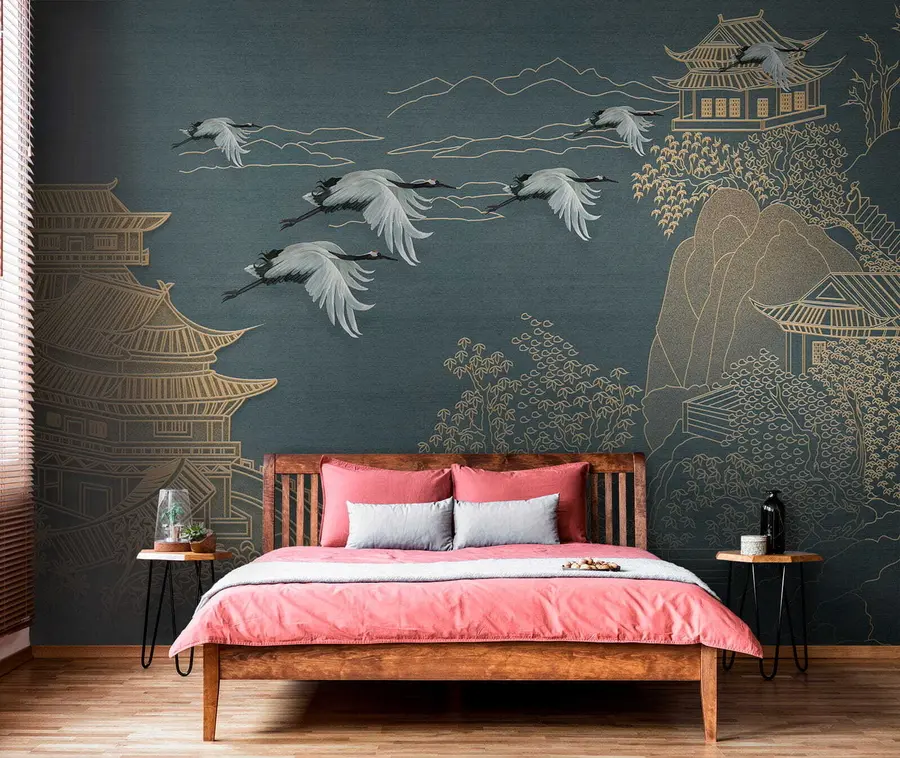 zidne murale Crtanje u japanskom stilu u38720