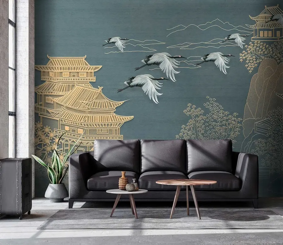 zidne murale Crtanje u japanskom stilu u38720