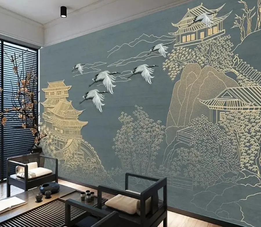 zidne murale Crtanje u japanskom stilu u38720