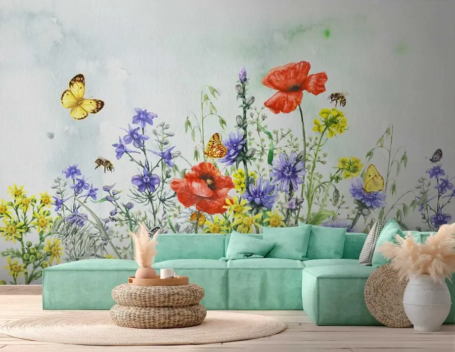 zidne murale Ljetni buket u43104