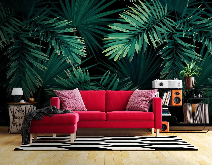 zidne murale Zelene palme u43269