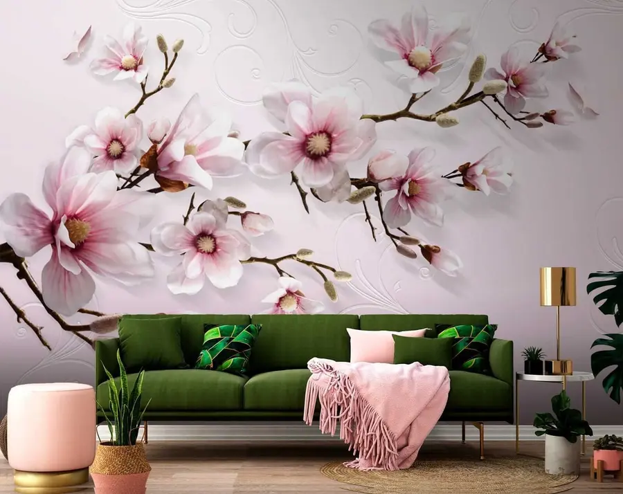 zidne murale Cvjetajuće drvo u47486