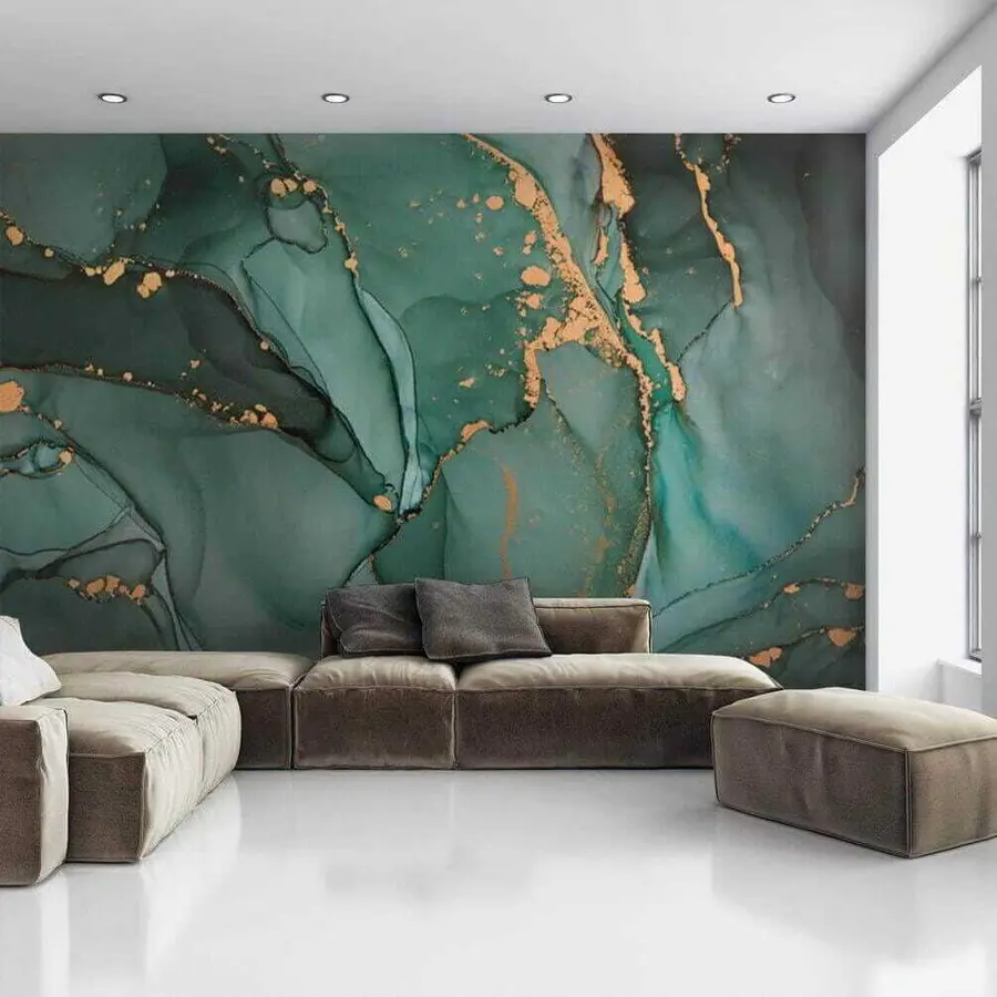 zidne murale Zeleni mramor u50235
