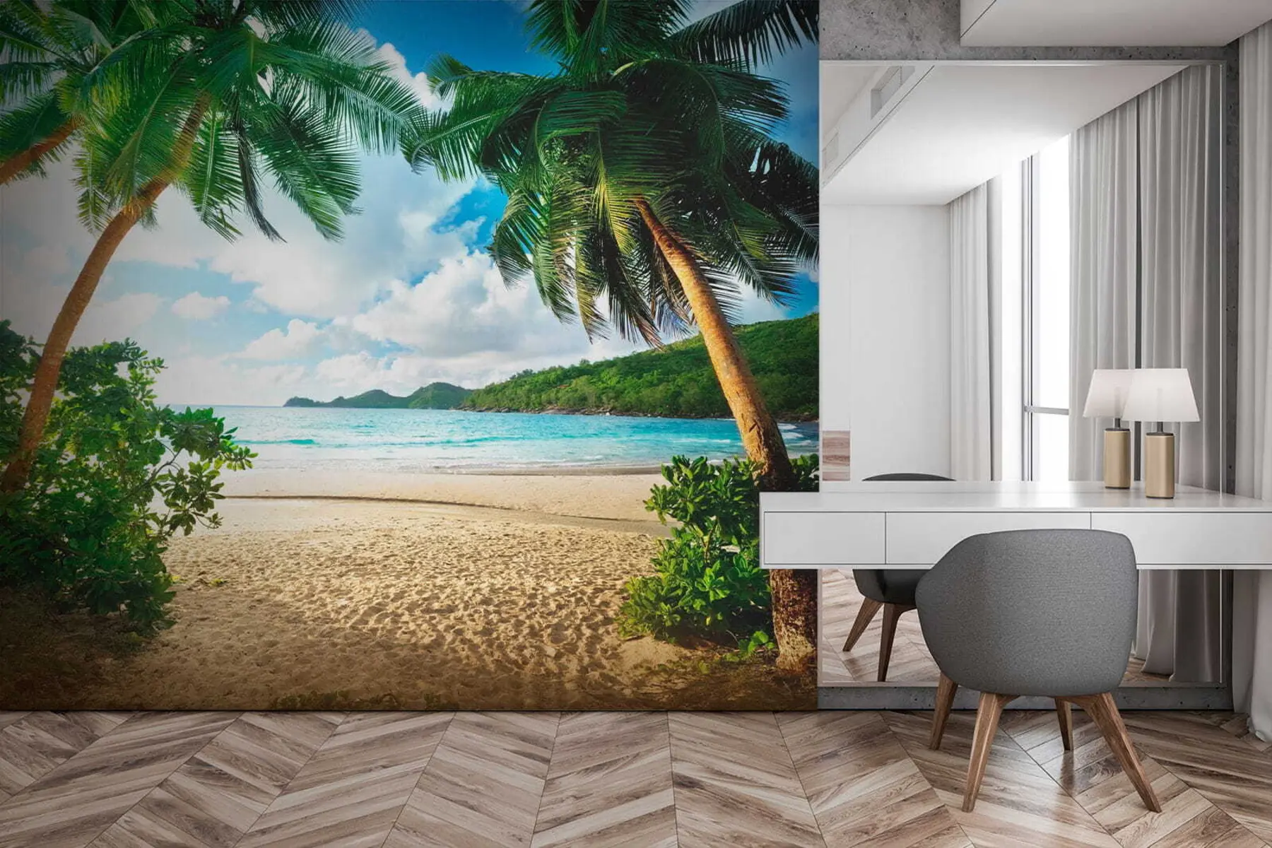 zidne murale Oblak, nebo i biljka u53753