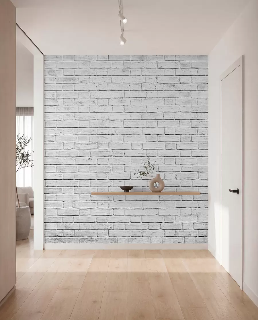 zidne murale Bijeli zid od opeke u54004