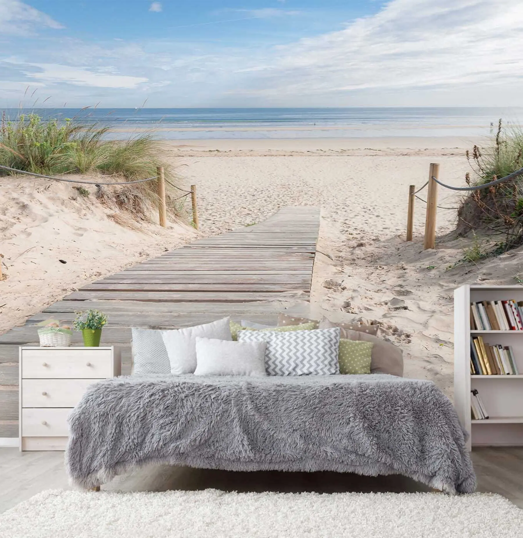 zidne murale Put do pješčane plaže u54357