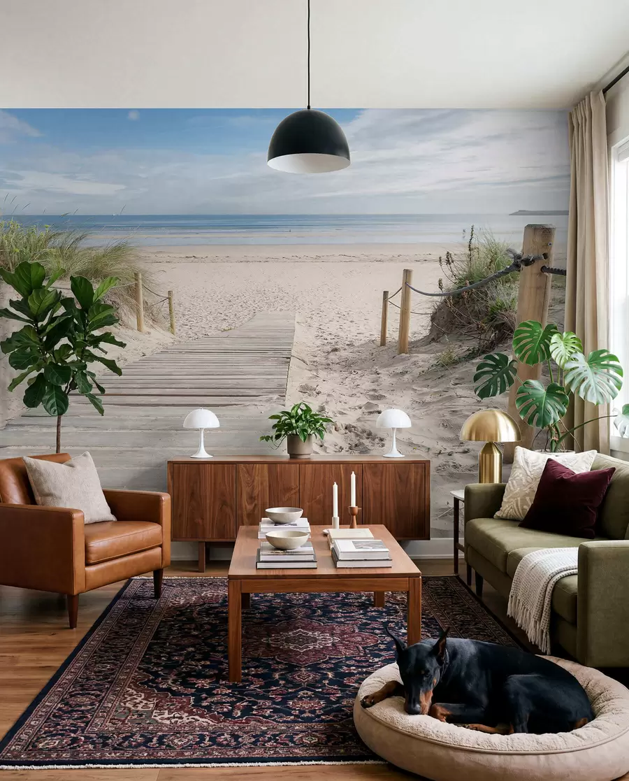 zidne murale Put do pješčane plaže u54357