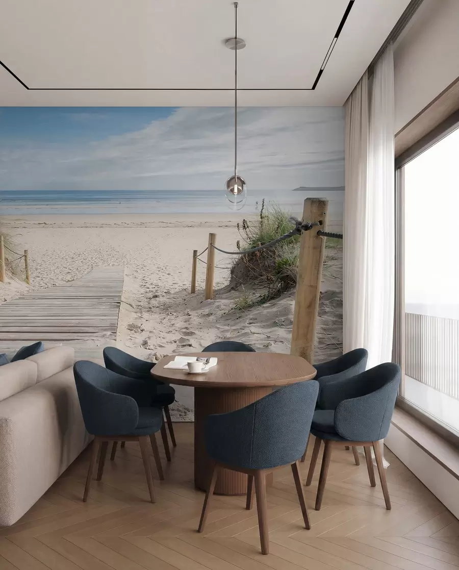 zidne murale Put do pješčane plaže u54357