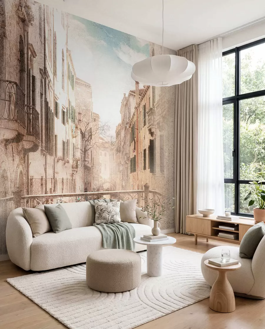 zidne murale Balkon u starom gradu u60320