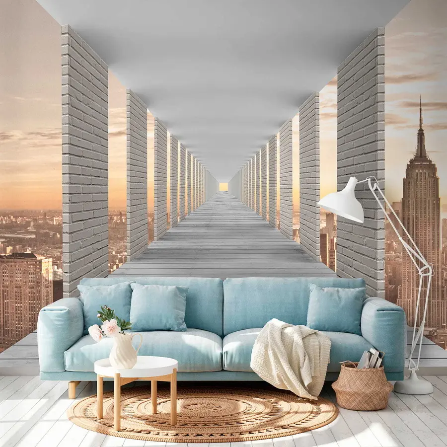 zidne murale Tunel s pogledom na New York u59788