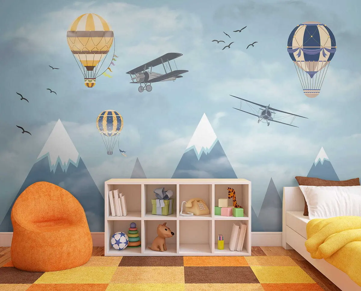 zidne murale Mali planinski piloti u60492