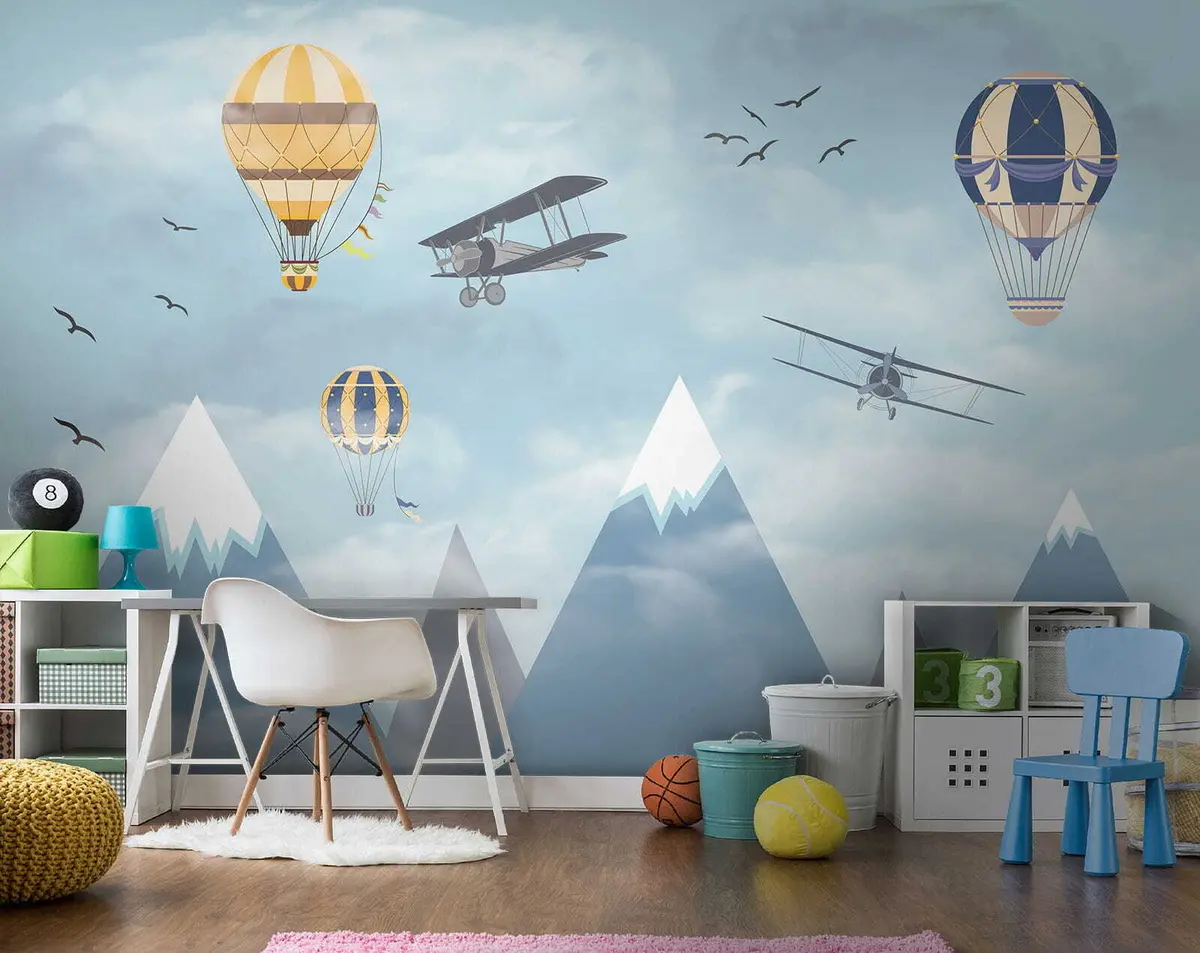 zidne murale Mali planinski piloti u60492