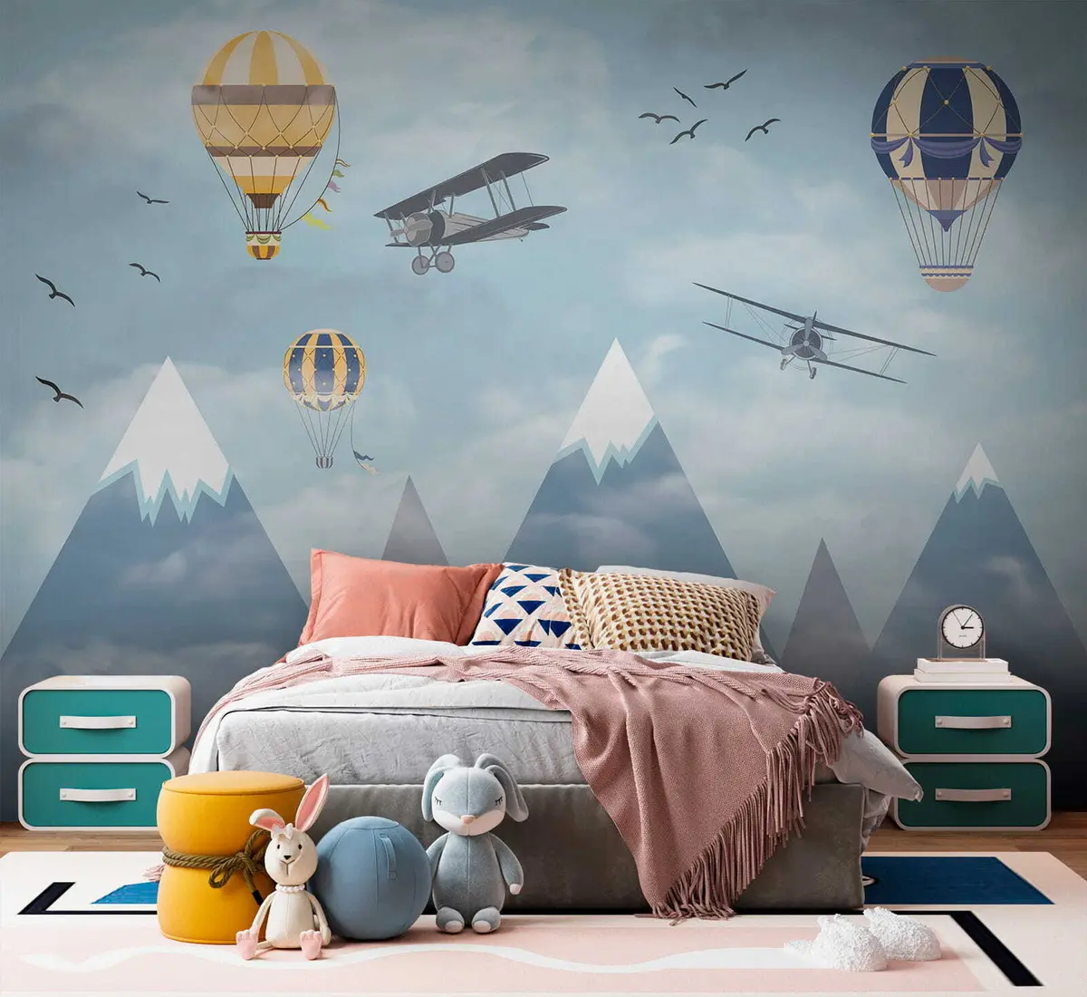 zidne murale Mali planinski piloti u60492