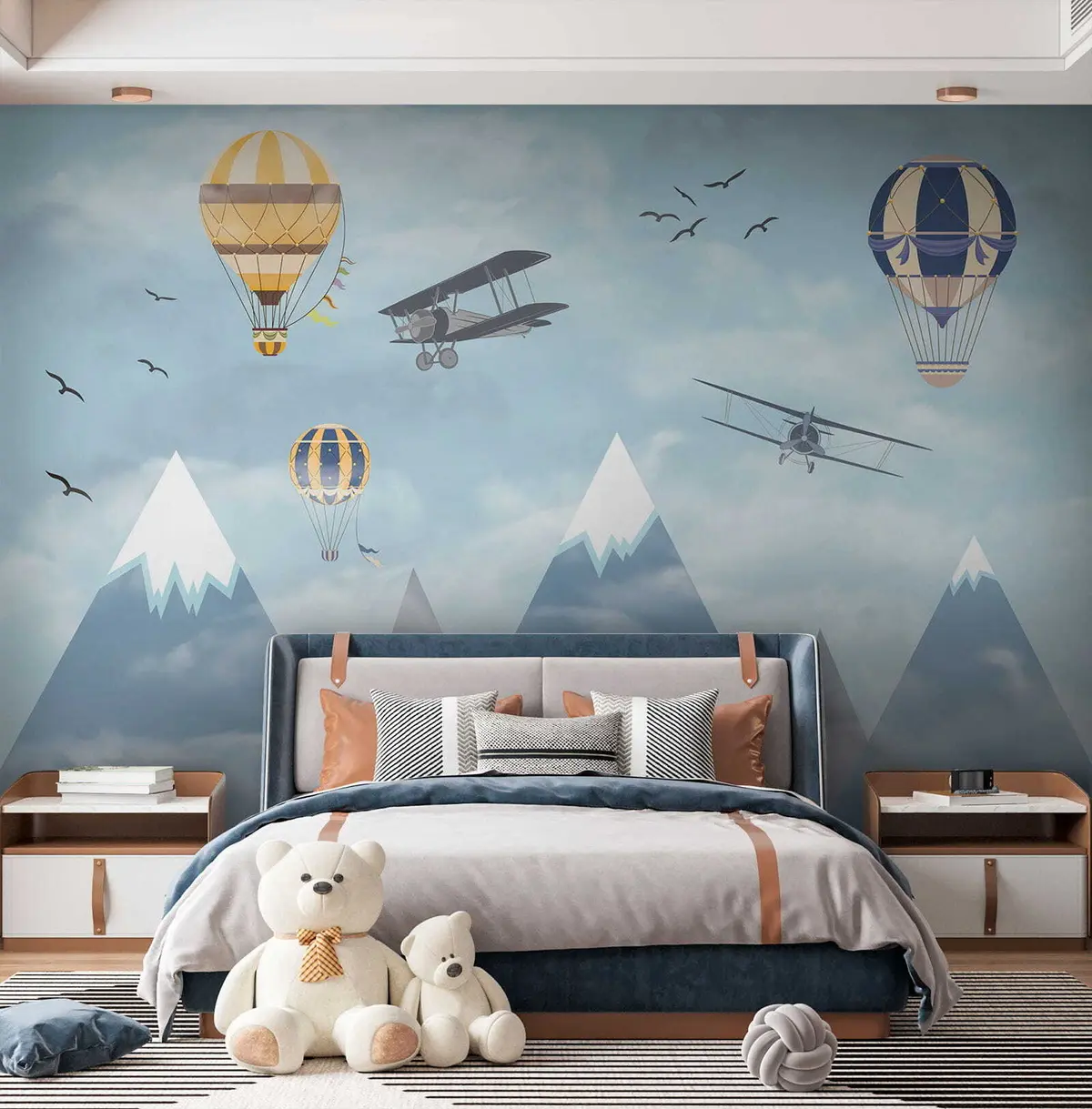zidne murale Mali planinski piloti u60492