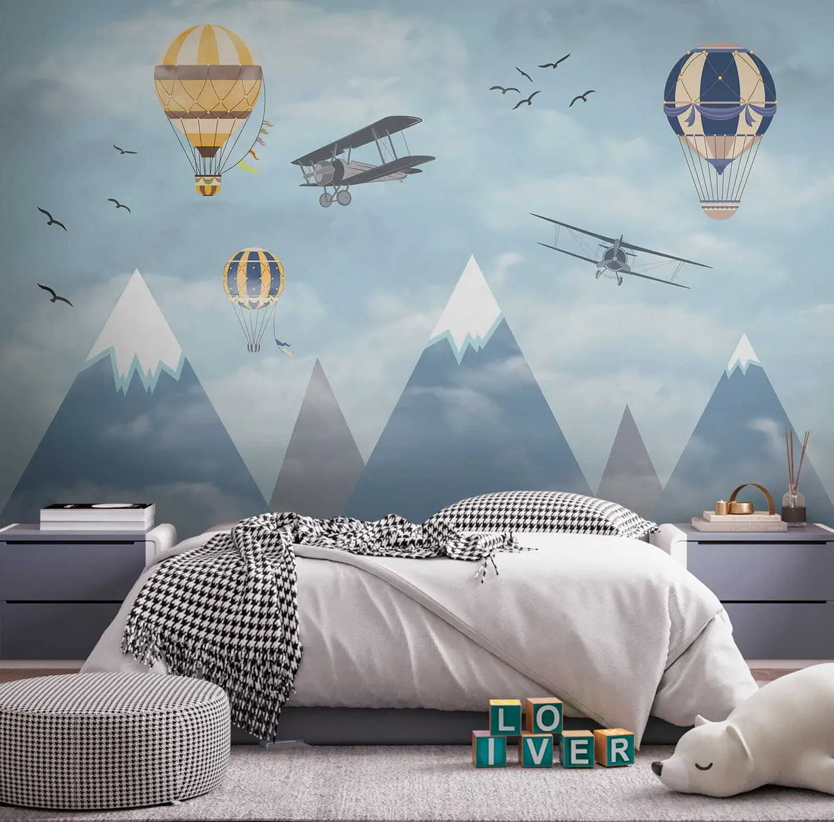 zidne murale Mali planinski piloti u60492