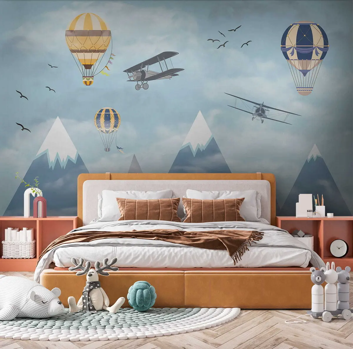 zidne murale Mali planinski piloti u60492