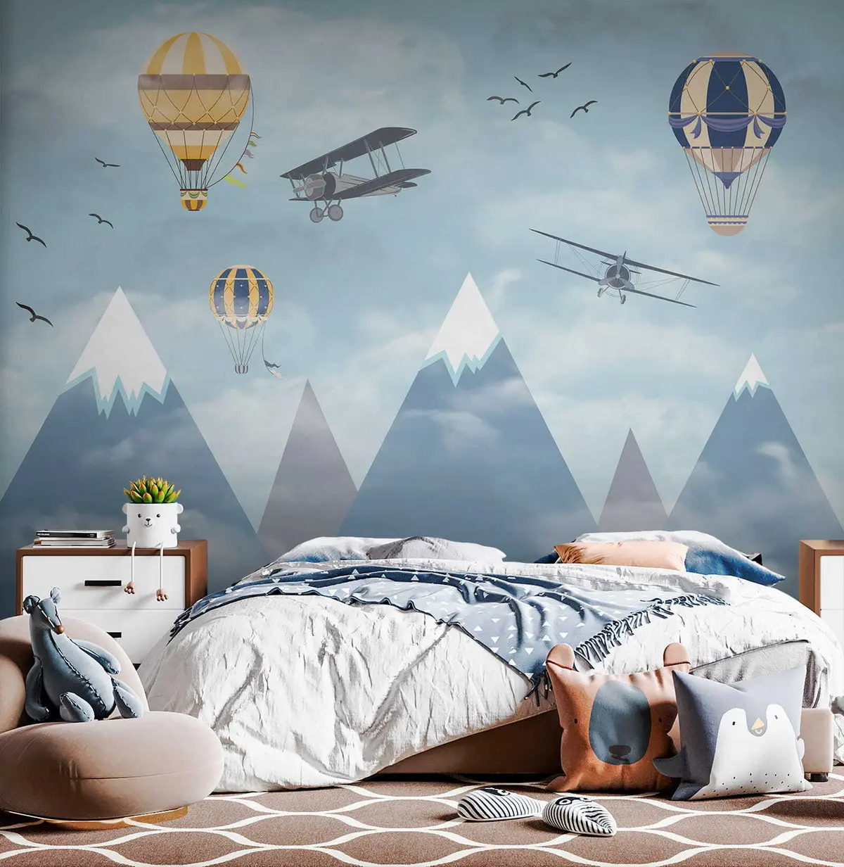 zidne murale Mali planinski piloti u60492