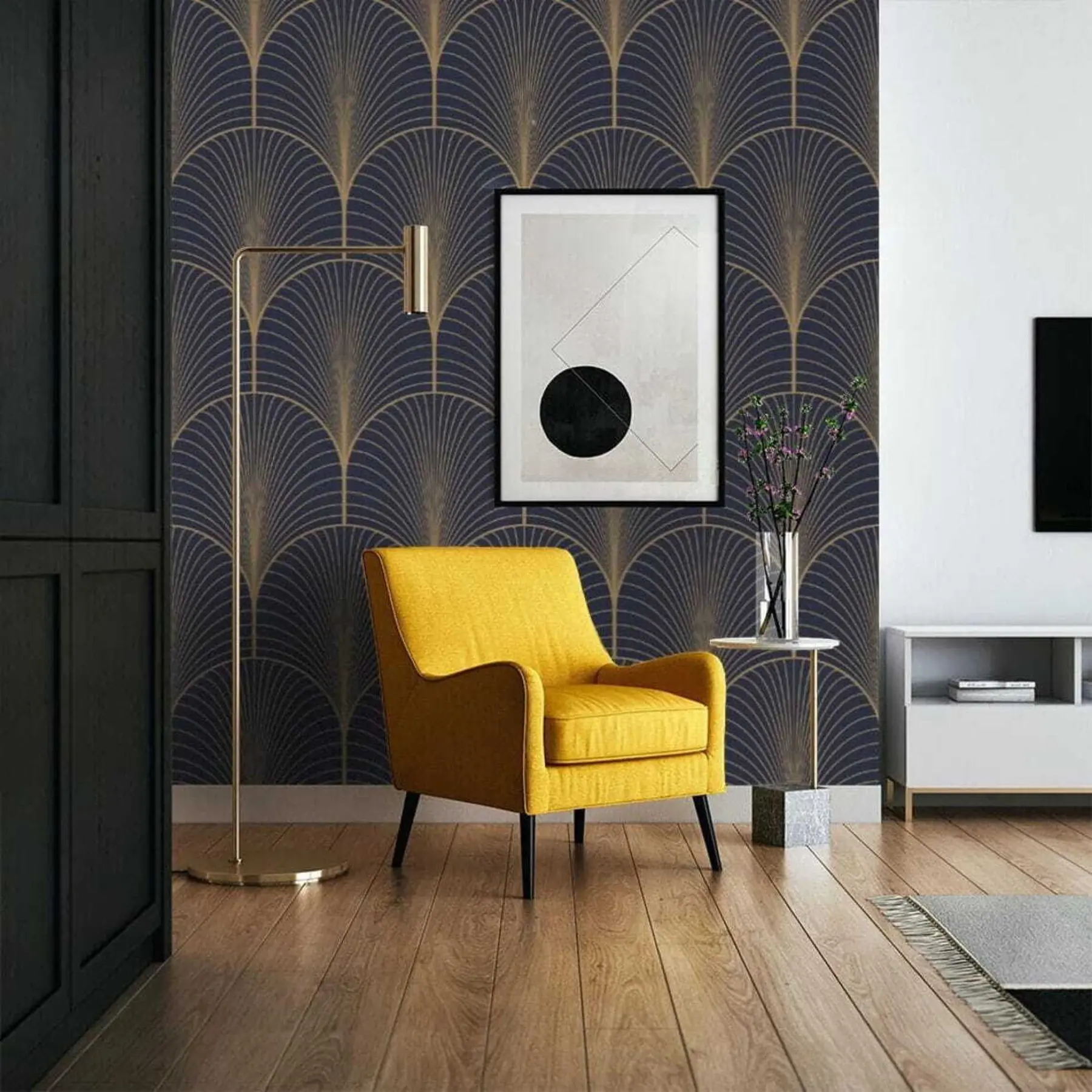 zidne murale Art deco uzorak u53246