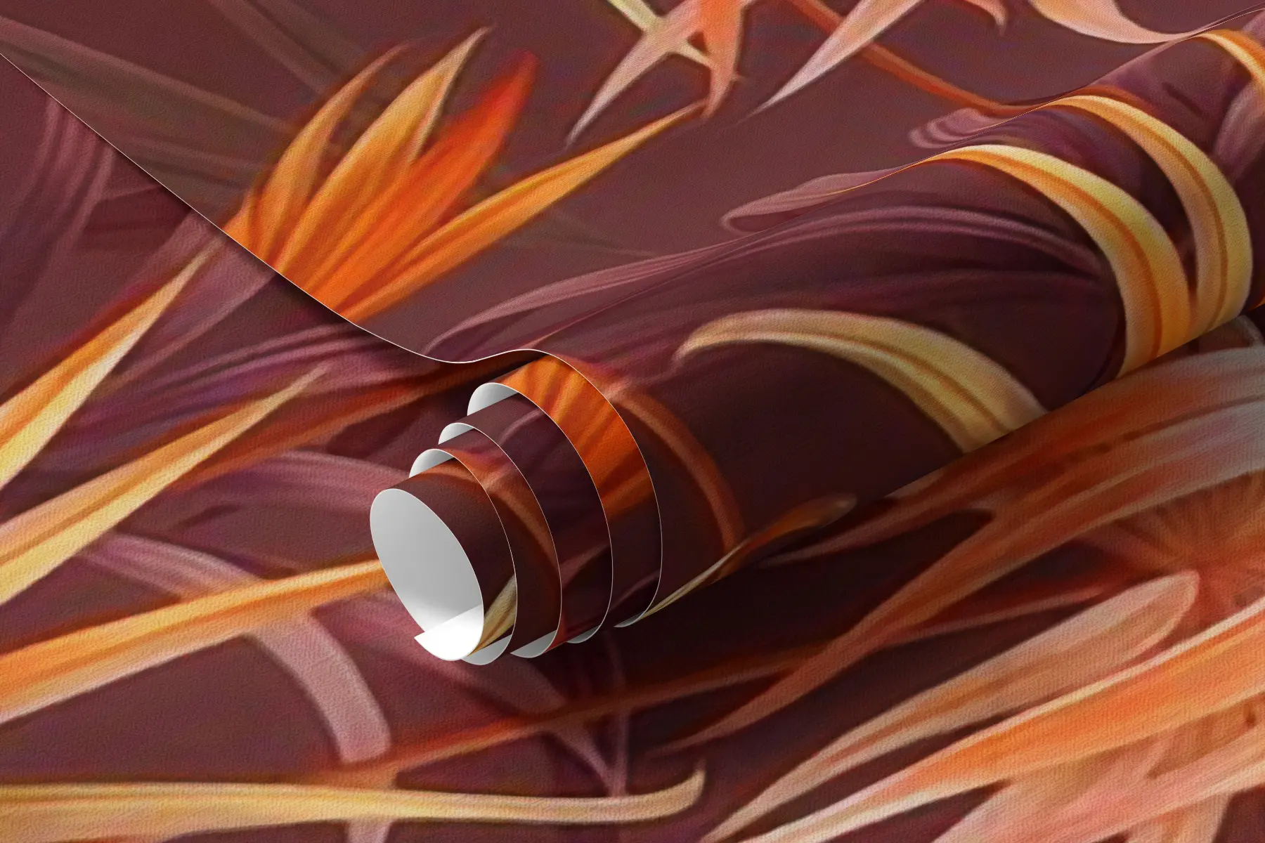 zidne murale Narančaste tropske palme u58939v1