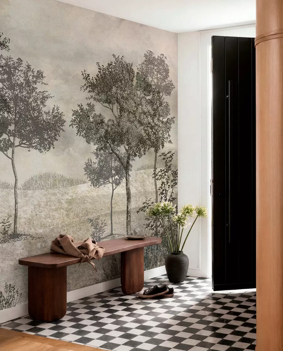 zidne murale Vintage drveće u80030