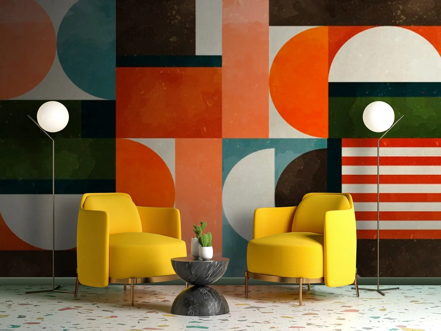 zidne murale Retro deco u71427
