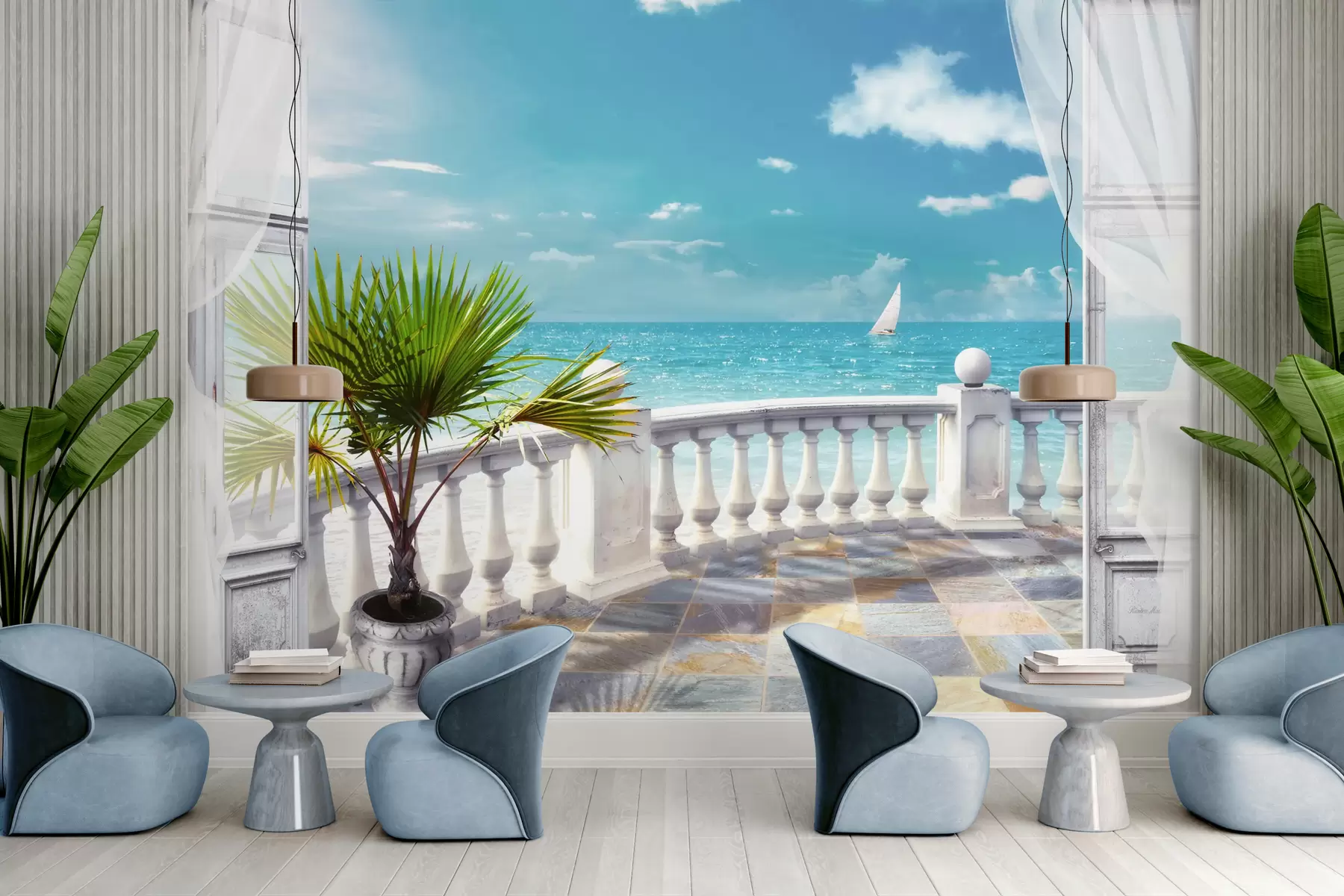 zidne murale Voda, oblak i nebo u26132