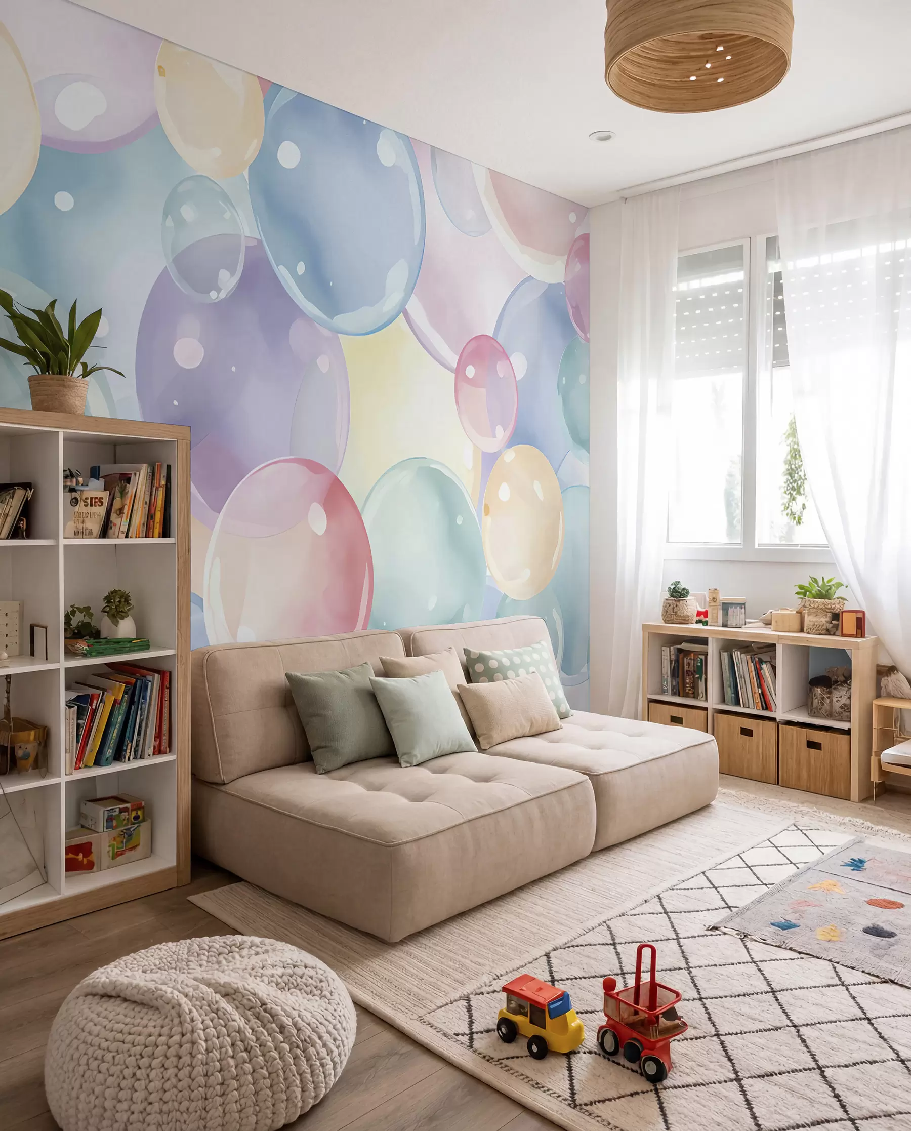 zidne murale Pastelni mjehurići u99730