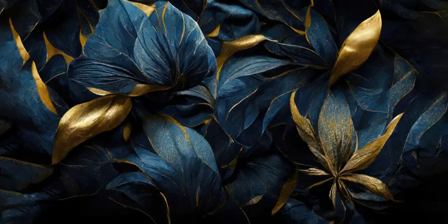 zidne murale Plavo kraljevsko cvijeće u74140d1