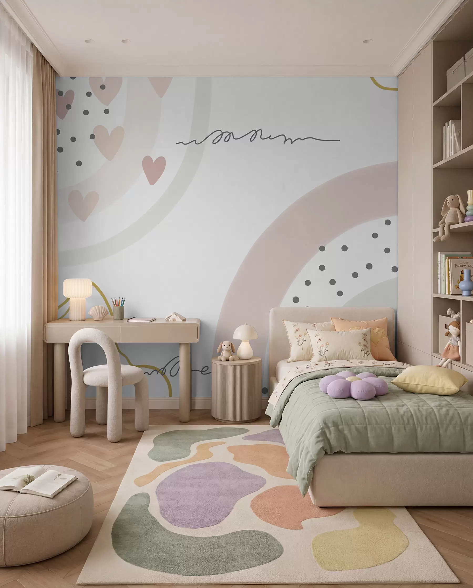 zidne murale Duga s točkicama u99373