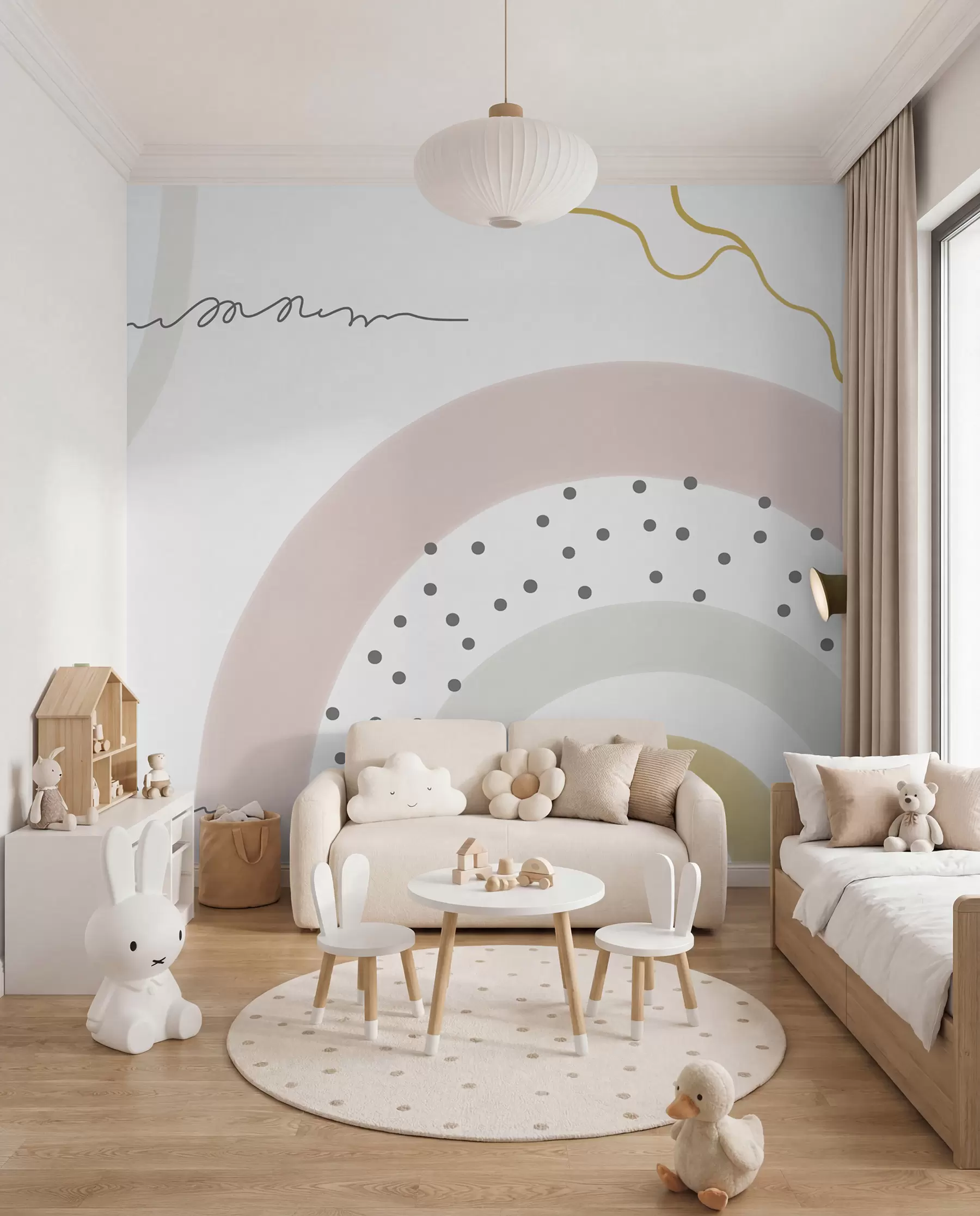 zidne murale Duga s točkicama u99373