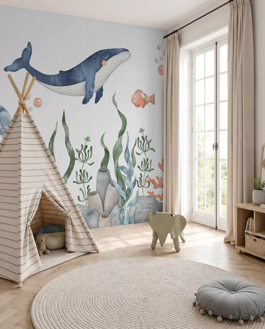 zidne murale Mali prijatelji oceana w00383