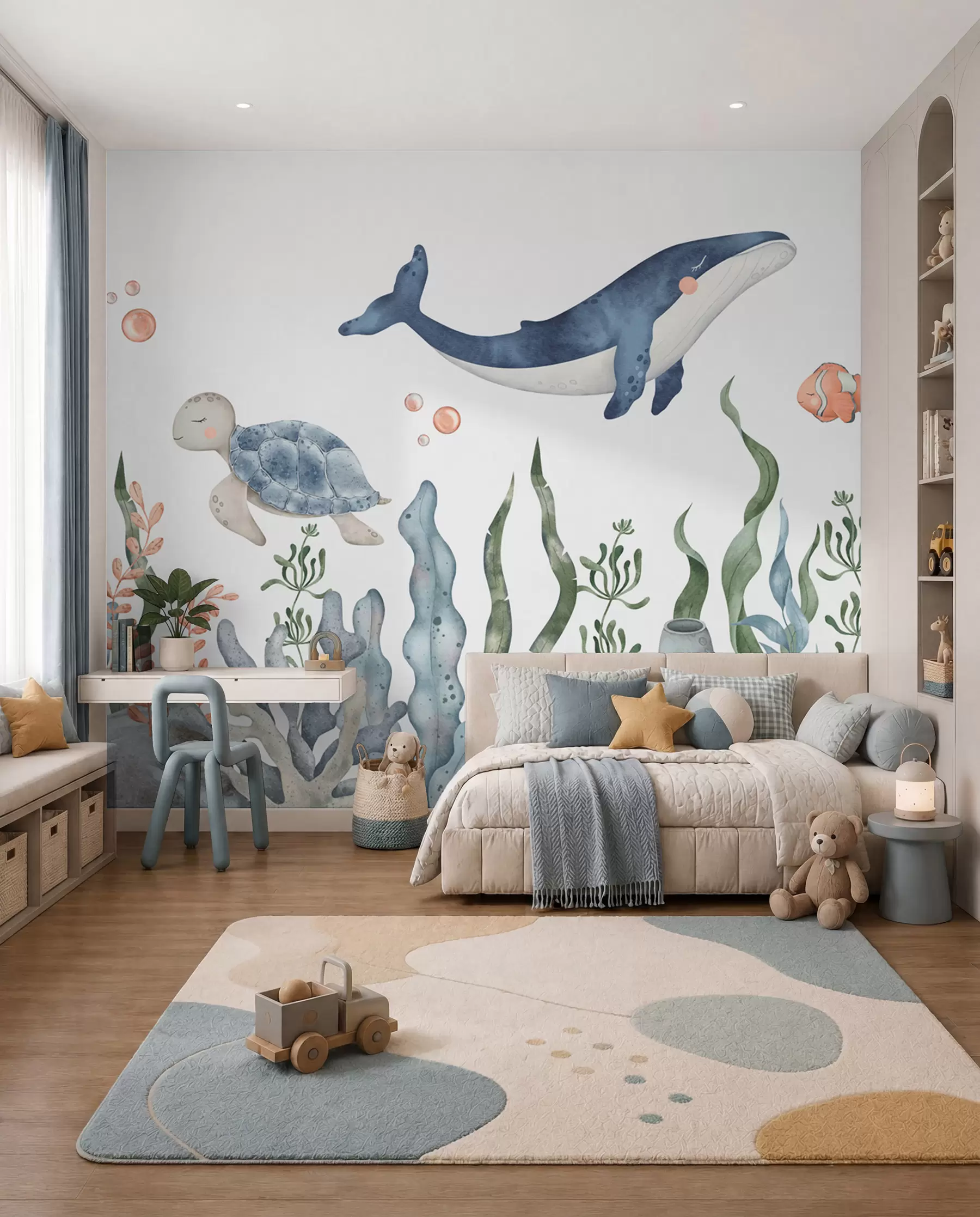 zidne murale Mali prijatelji oceana w00383