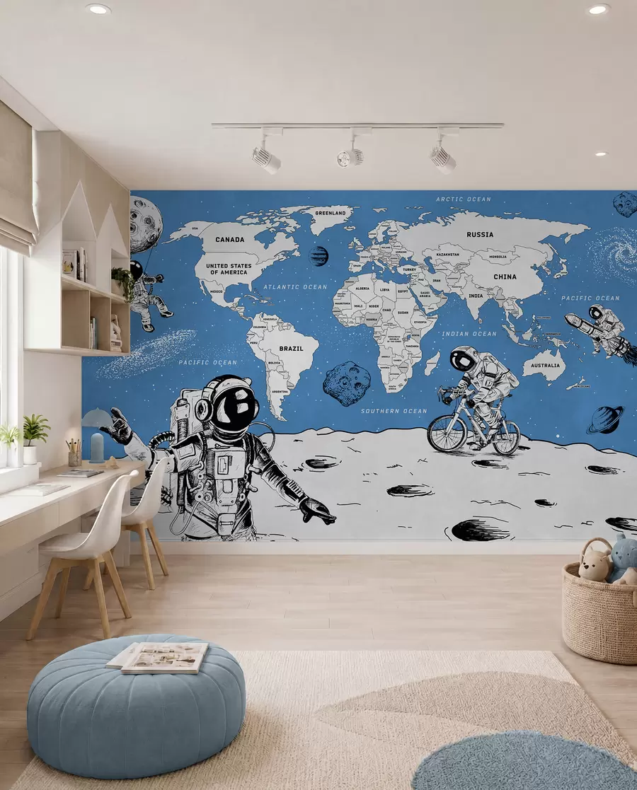 zidne murale Svemirski atlas na engleskom w00473v1