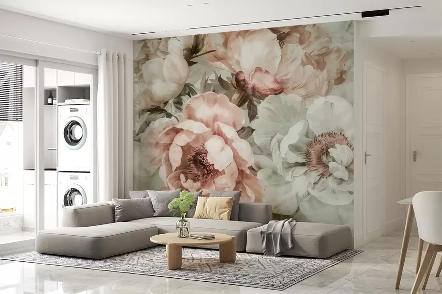 zidne murale Božuri w01291